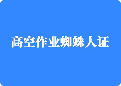 紧身裤日逼视频网站高空作业蜘蛛人证